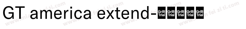 GT america extend字体转换